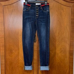 CAbi button fly skinny jeans.